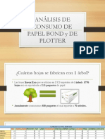 Consumo de papel 2018 en empresa hidrocálida