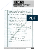 Ias Mathematics (Opt.) - 2014: Paper - I: Solutions
