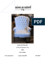 Antique Tufted Wing Chair