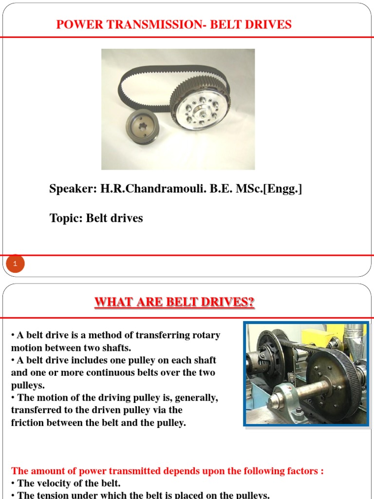 Belt Drives | PDF | Belt (Mechanical) | Mechanical Engineering
