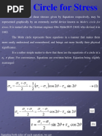 Mohr's Circle For Stress: Stress. It Is Named After The German Engineer Otto Mohr (l835-1918) Who Devised It in