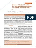 Downsizing as a Strategic Tool for Corporate Performance and Economic Growth of Nigeria