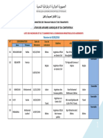 Liste Des Ingenieurs Et B.E.T Examines Par La Commission Ministerielle Des Agrements PDF