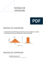 Medidas de dispersión en estadística (rango, desviación media, desviación estándar y varianza