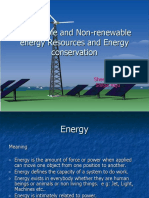 Renewable & Non - renewable energy resources