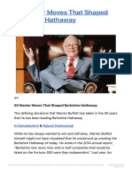 50 Master Moves That Shaped Berkshire Hathaway Outlook Business