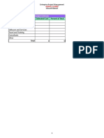 The Project Preliminary Budget Template MSPM1-GC4000