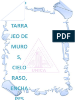 GRUPO 1-Tarrajeo de Muros, Cielo Raso, Enchapes