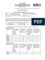 Survey on Edukasyon sa Pagpapakatao implementation