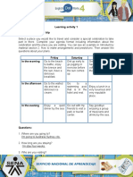 Learning Activity 1 Evidence: My Holiday Trip