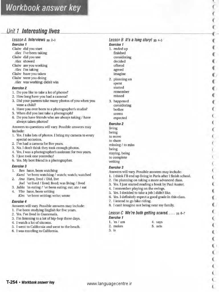 Touchstone 4 Workbook Answer Key First Edition | PDF | Jeans | Clothing