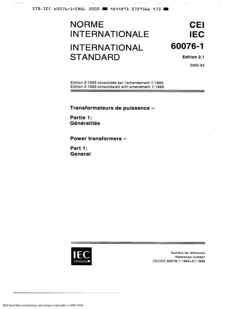 Iec 1 Power Transformers Business