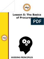 Lesson 5: The Basics of Procurement