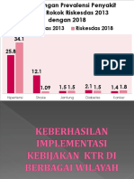 34.1 Riskesdas 2013 Riskesdas 2018: Hipertensi Stroke Jantung Diabetes Kanker