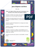 Ideas para Disparar Escritura 2do Ciclo