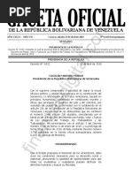 Gaceta Oficial Extraordinaria 6448