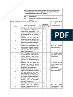 Lista de Verificacion de La Concha de Abanico.