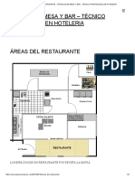 "Requerimientos de Espacio para La Sala de Un Restaurante" - Omar J. Hoyer Gerencia de A&b