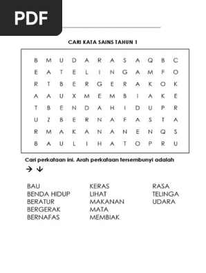 Mencari Perkataan Tersembunyi Sains