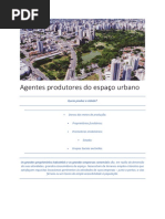 Slides sobre Agentes do espaço urbano
