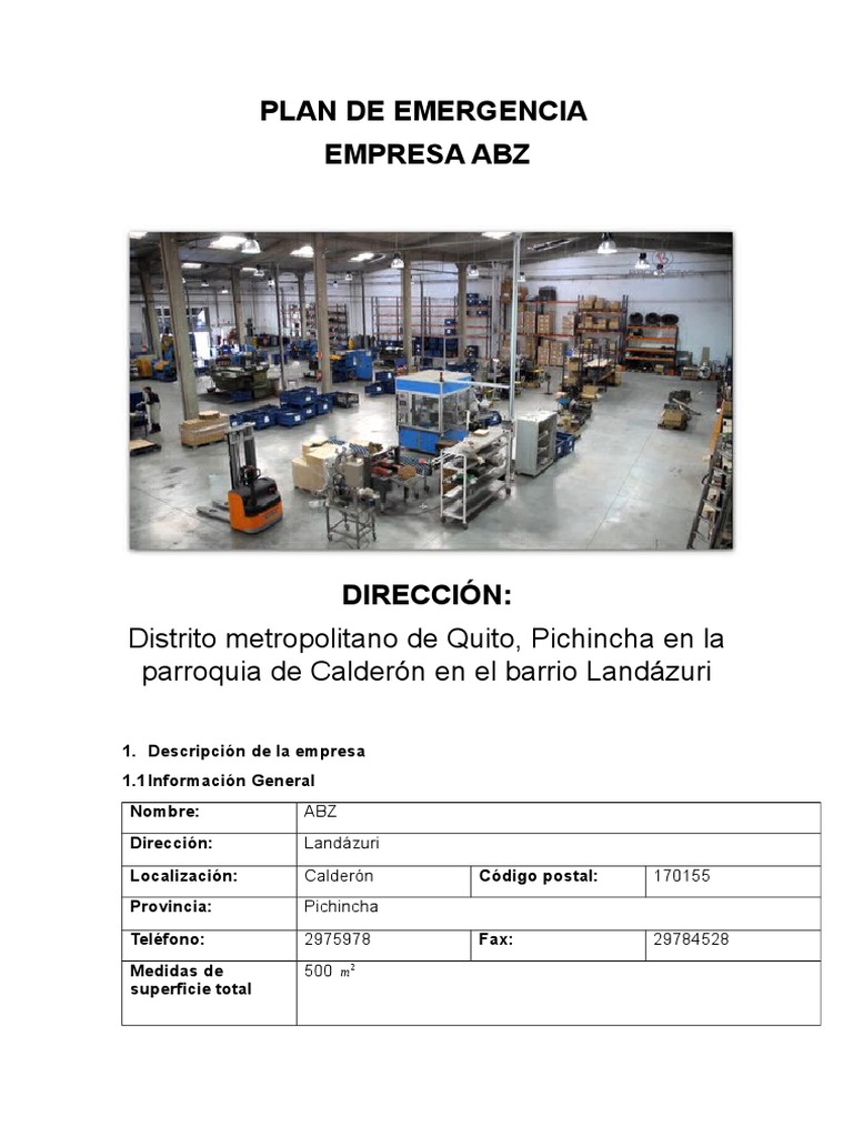 Plan de Emergencia ABZ: Protocolo y Recursos | PDF | Primeros auxilios ...