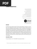 Ambientais Em Seu Artigo 49, o Qual Dispôs Que “Um Dos Sujeitos Passivos Do Tipo Penal Previsto é o Proprietário Do Imóvel Que Teve Suas Plantas de Ornamentação Destruídas, Danificadas, Lesadas Ou Ainda Maltratadas