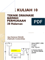 TOPIK KULIAH 10 Drainase Bawah Permukaan PDF