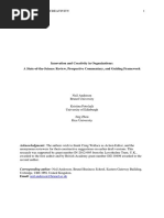 Innovation and Creativity in Organizations: A State-of-the-Science Review, Prospective Commentary, and Guiding Framework