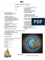 Agrupamento de escolas de Vila Verde: Teste de geografia sobre os círculos máximos e conceitos básicos da Terra