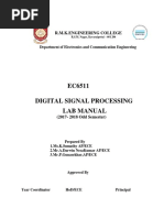 DSP LAB MANUAL 2017 ODD RMK PDF