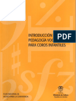 Introduccion A La Pedagogia Vocal para Coros Infantiles PDF