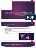 Form of Performance Art