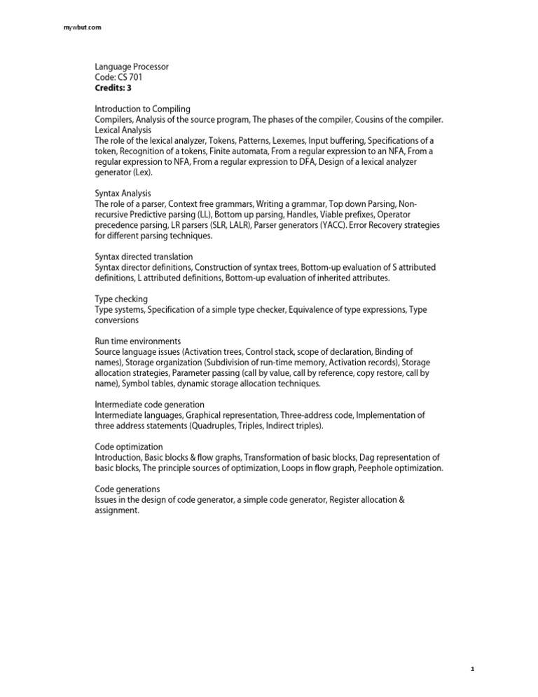 Credits: 3 | PDF | Computers | Technology & Engineering