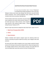 Tugas Dan Tanggung Jawab Direksi Dan Dewan Komisaris Dalam PT