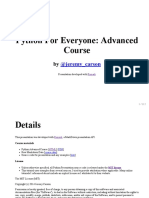 Python For Everyone - Advanced Course PDF