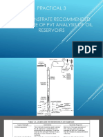 Practical 3 To Demonstrate Recommended Procedure of PVT Analysis of Oil Reservoirs