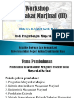 Masyarakat Marjinal. DRS, Syahril Romli, M.ag