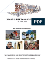 What Is Risk Management?: Dr. Zainal Arifin