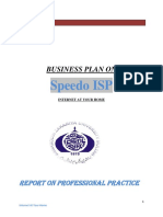Speedo ISP: Business Plan On