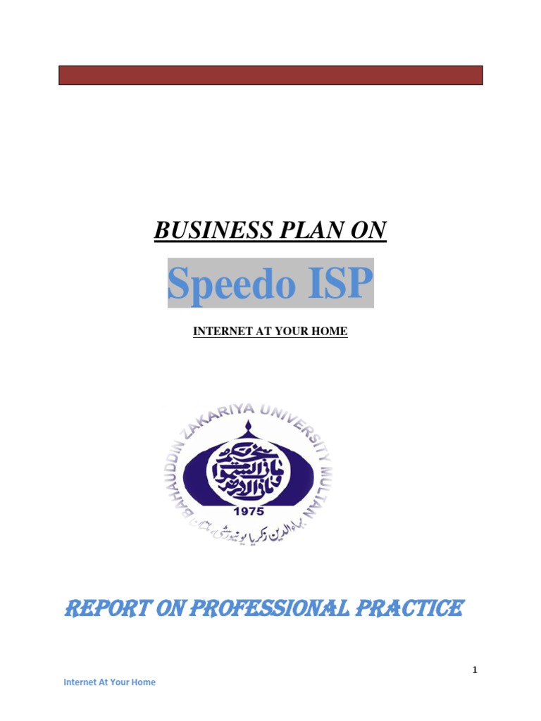 Speedo ISP Business Plan Overview | PDF | Internet Service Provider ...