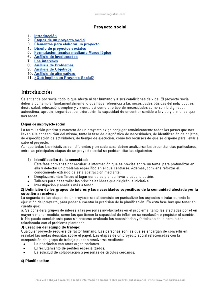Proyecto Social | PDF | Diseño | Sociedad