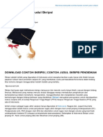 Kumpulan Contoh Judul Skripsi DOWNLOAD C PDF