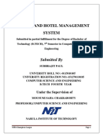 Tourism and Hotel Management System: Submitted by