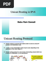 Unicast Routing in Ipv6: Babu Ram Dawadi