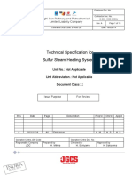 S-000-1360-0903J - A - 010 Technical Specification For Sulfur Steam Heating Systems