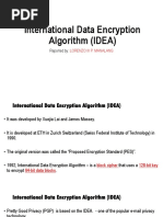 International Data Encryption Algorithm (IDEA)