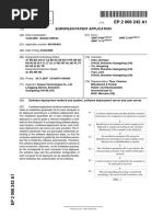 European Patent Application: Software Deployment Method and System, Software Deployment Server and User Server