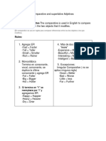 Comparative and Superlative Adjetives Rules