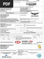 Bill of Shipping Lading Number 33654785541 PDF