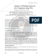 Design and Analysis of Welding Fixture For Automotive Component Using FEA Ijariie2921